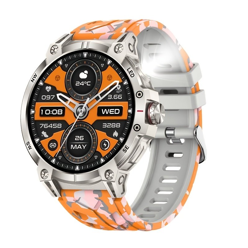 760Mah Smart Watch for Men And Women with LED Flashlight - 1.85-Inch Large Screen, Over 100 Sports Modes, Wireless Calling (Answering/Making Calls), Smart Watch, IP68 Waterproof, AI Voice Outdoor Fitness Watch, Calculator Function, Pedometer Activity Watc - Image 10
