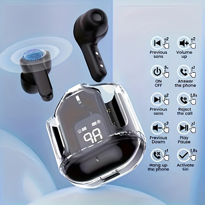 Wireless Sports Earphones with Noise Cancelling Microphone, High Fidelity Sound, Long Standby, Fast Charging Case, Wireless Connectivity - Non- - Image 3