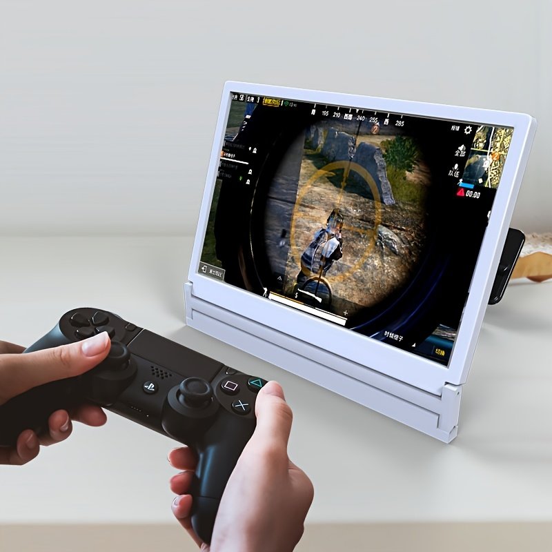 1pc Foldable Phone Stand with Amplifier, 3D HD Large Screen Display, Ergonomic Design for Comfortable Viewing, Reduces Eye Strain, Suitable for Movies, Videos, TV Shows, Gaming, Compatible with Most Smartphones - No Battery Required - Image 4