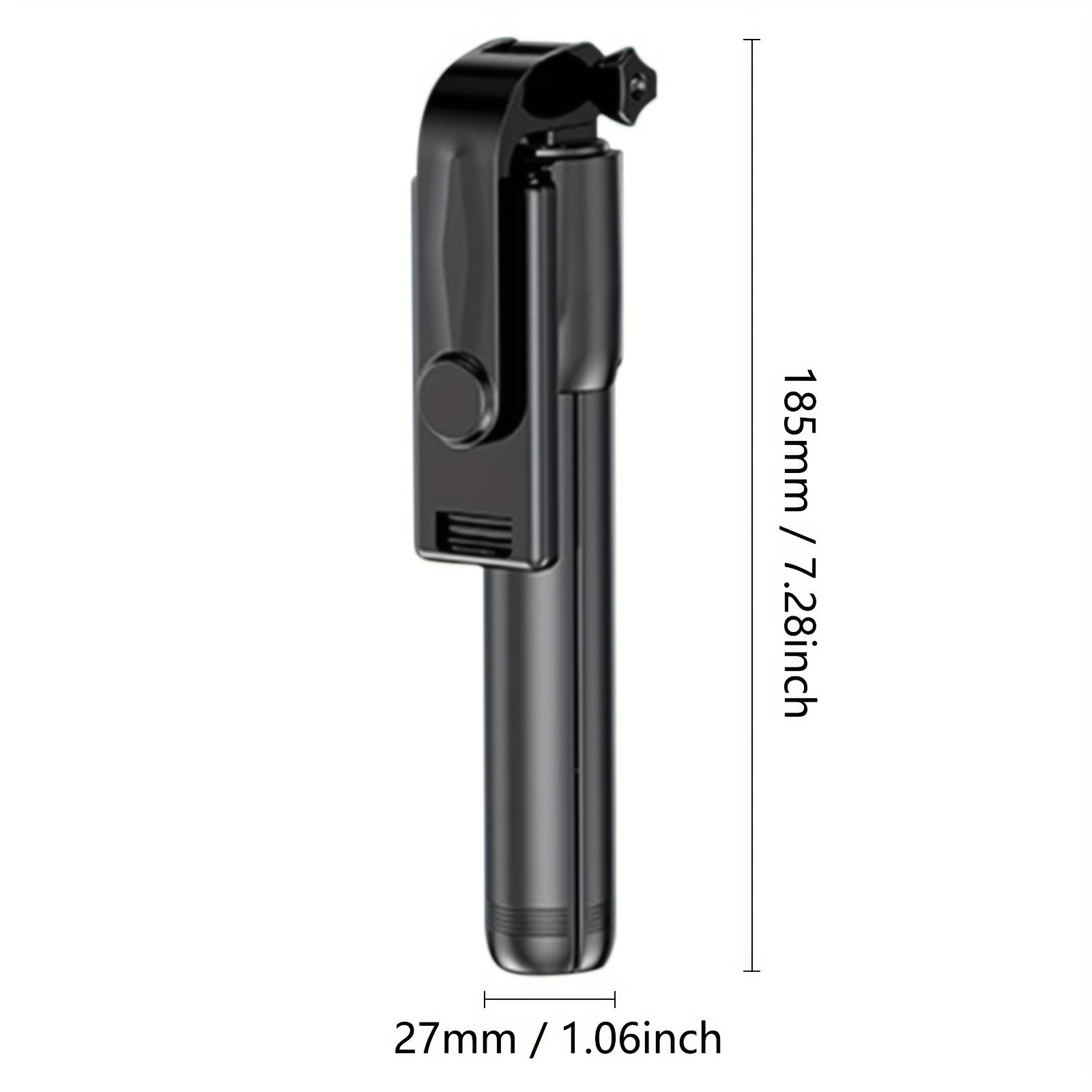 1pc 360° Rotatable Wireless Selfie Stick Tripod, Stainless Steel Portable Telescopic Phone Tripod with Wireless Function, Compatible with Multiple Smartphones, Battery-Operated with Button Cell Battery - Image 3