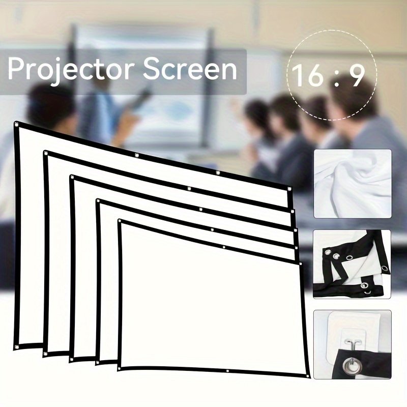 Double-sided projection viewing with 4K soft screen, 152.4/182.88/213.36/254.0/304.8/381.0 cm, space saving, easy to clean, projection screen can be ironed for bedrooms, living room movies, large screen fabric - Image 9