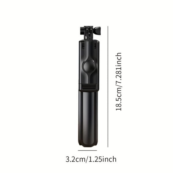 Stainless Steel Selfie Stick Tripod with Wireless Remote, 360° Rotation, Waterproof, Handheld & Tripod Stand Combo, Portable Anti-Shake Monopod for Travel, Live Streaming, and Photography - Image 4