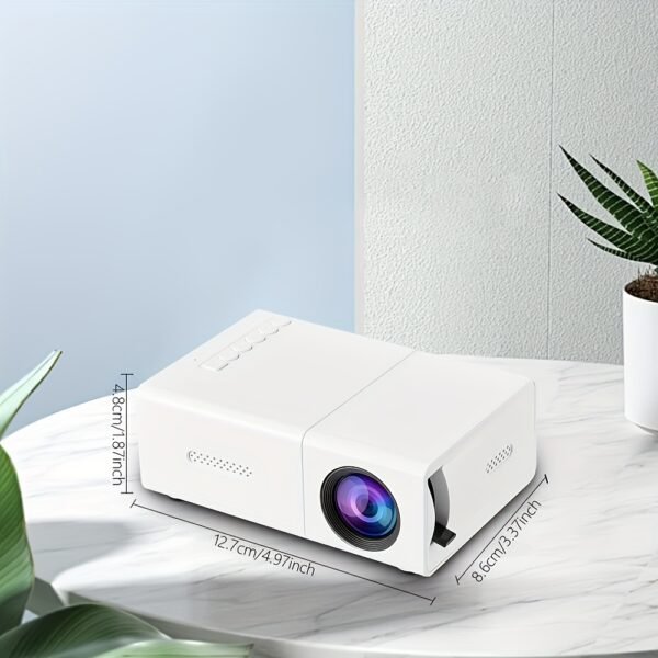 YLEEGS 3000+ Lumens Mini Projector, 1080P HD Portable Projector with Remote Control, Compatible with Multiple Devices for Home & Office Use - Perfect Christmas Gift - Image 9