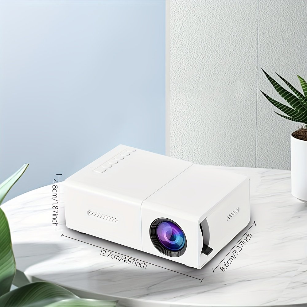 YLEEGS 3000+ Lumens Mini Projector, 1080P HD Portable Projector with Remote Control, Compatible with Multiple Devices for Home & Office Use - Perfect Christmas Gift - Image 9