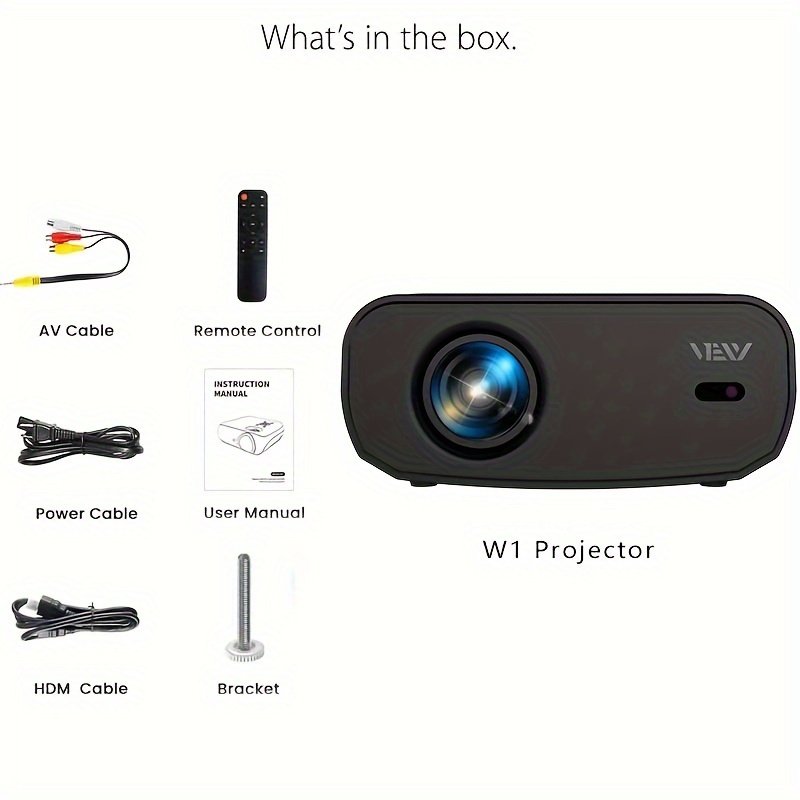 VEXY 1080P Full HD Projector with WiFi 6 and Wireless Two-way, 500ANSI Lumens, Support 4K Decoding, Movie Video Home Theater Projector, Maximum 7.62 meter Display, Electric Focus, Compatible with iOS/Android/TV Stick/HDTV/USB/Laptop/Desktop/Smartphone - Image 5