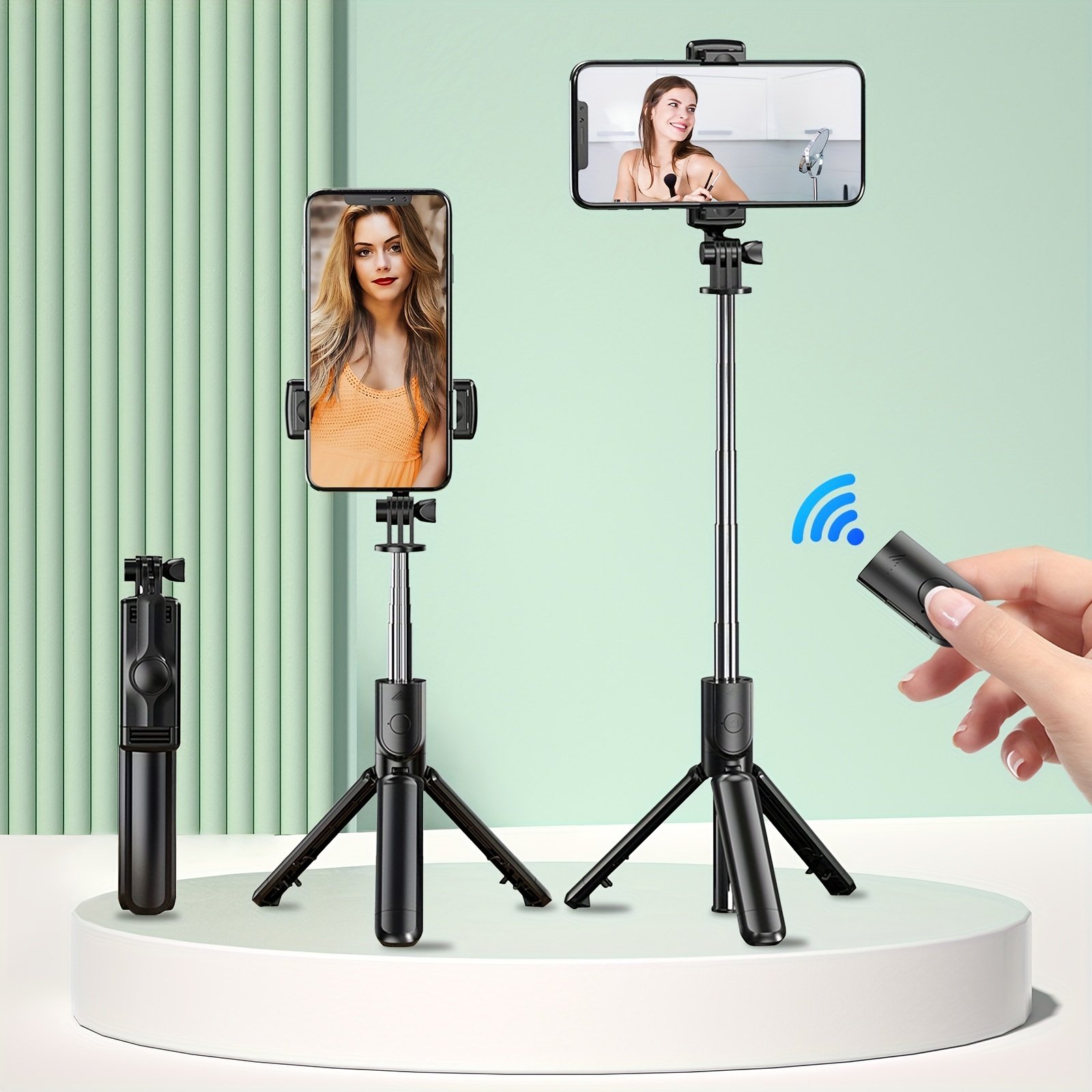 Stainless Steel Selfie Stick Tripod with Wireless Remote, 360° Rotation, Waterproof, Handheld & Tripod Stand Combo, Portable Anti-Shake Monopod for Travel, Live Streaming, and Photography - Image 10