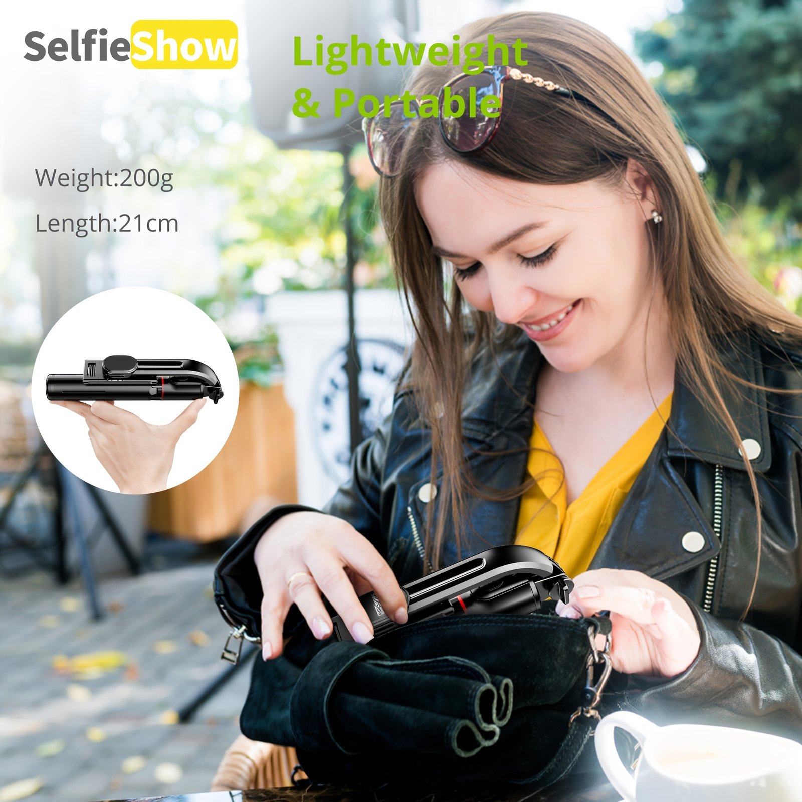Portable 44-inch Selfie Stick Mobile Phone Tripod with Wireless Remote Control Expandable Smartphone Tripod Holder 360 Degree Rotation for iPhone 13 12 11 pro Xs Max Xr X 8 7 6 Plus, for Android for SamSung Smartphones - Image 9