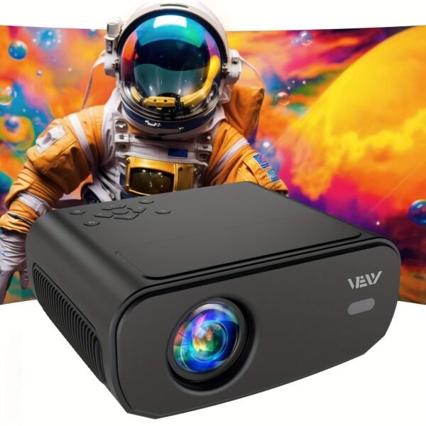 VEXY 1080P Full HD Projector with WiFi 6 and Wireless Two-way, 500ANSI Lumens, Support 4K Decoding, Movie Video Home Theater Projector, Maximum 7.62 meter Display, Electric Focus, Compatible with iOS/Android/TV Stick/HDTV/USB/Laptop/Desktop/Smartphone - Image 3