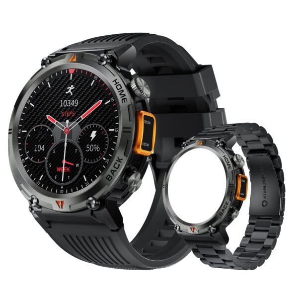 JELLOO Sports Smart Watch With LED Lighting For Men, With Wireless Call Making Function(Answer/Make Calls), 3.68cm HD Smart Watch Smartwatch For Android & IPhone Phone - Image 6