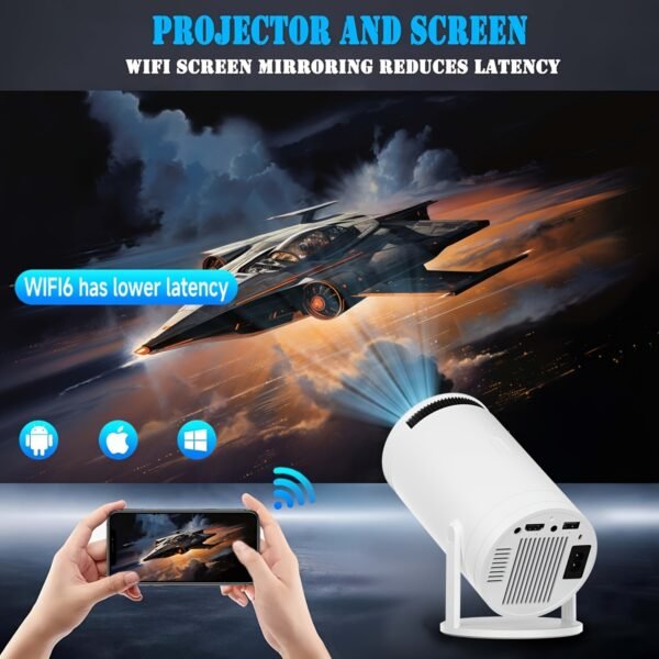 XYA 4K Smart Projector, Eu Plug (White), XYA - Image 3