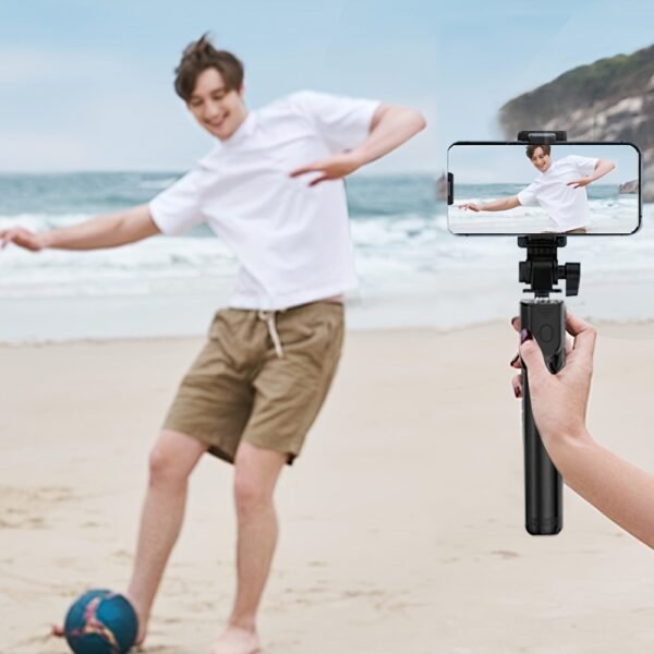 Versatile 3-in-1 Mobile Phone Selfie Stick Tripod with 360° Rotation - Ideal for Photography, Vlogging & Live Streaming | Compact, Lightweight & Travel-Friendly with Wireless Remote, Anti-Shake Feature, Compatible with All Smartphones, Selfie Stick for Ph - Image 7