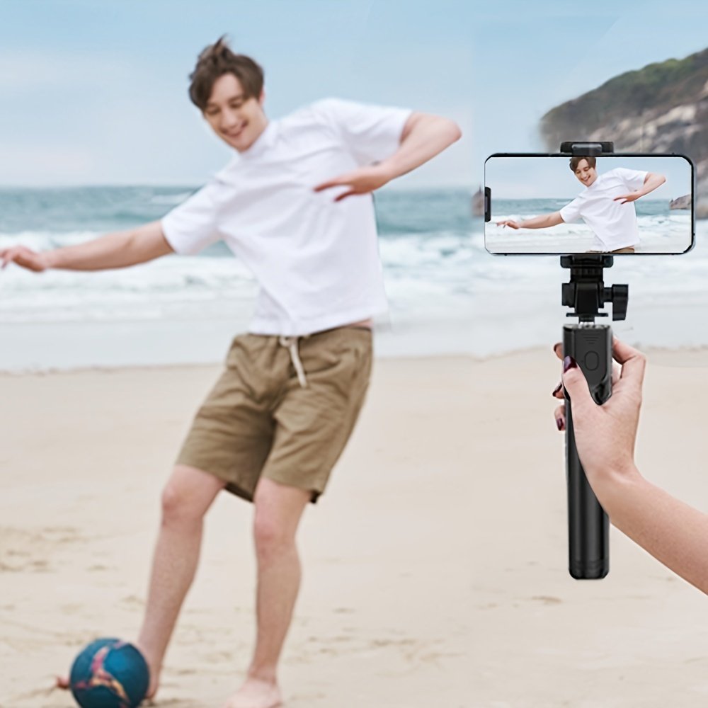 Versatile 3-in-1 Mobile Phone Selfie Stick Tripod with 360° Rotation - Ideal for Photography, Vlogging & Live Streaming | Compact, Lightweight & Travel-Friendly with Wireless Remote, Anti-Shake Feature, Compatible with All Smartphones, Selfie Stick for Ph - Image 7