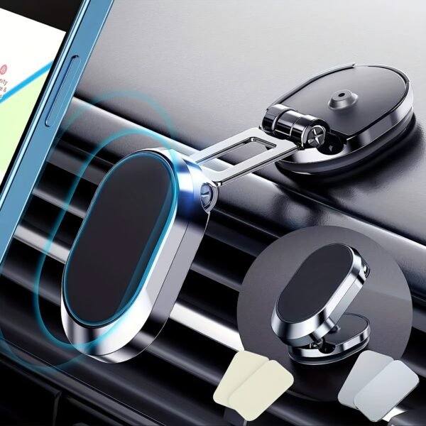 1pc 360 Degree Rotating Magnetic Car Dashboard Mount, Zinc Alloy Universal Adjustable Phone Holder, Ergonomic Memory Foam Wrist Rest, Non-Waterproof, for Office and Gaming - Image 12