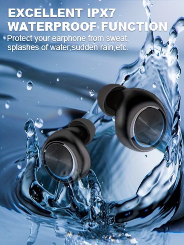 200-Hour Playtime Wireless Earbuds with 1400mAh Charging Case - HD Calls, Deep Bass, ENC Noise Cancellation, IPX7 Waterproof, Touch Control for Running & Workouts, Earbuds Wireless - Image 12