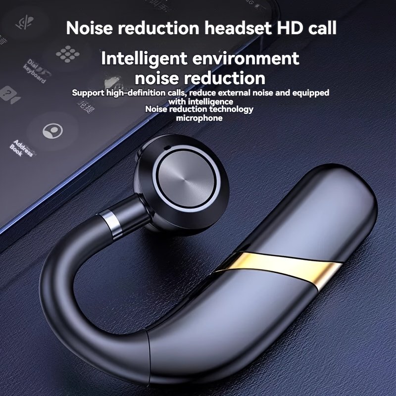 Wireless Headphones with Microphone, Office Wireless Headphones, Truck Driver Headphones, with ENC Noise Reduction, Business Wireless Headphones, Button Answer/End, Sports Running Headphones, Work Music Headphones, Car Wireless Headphones