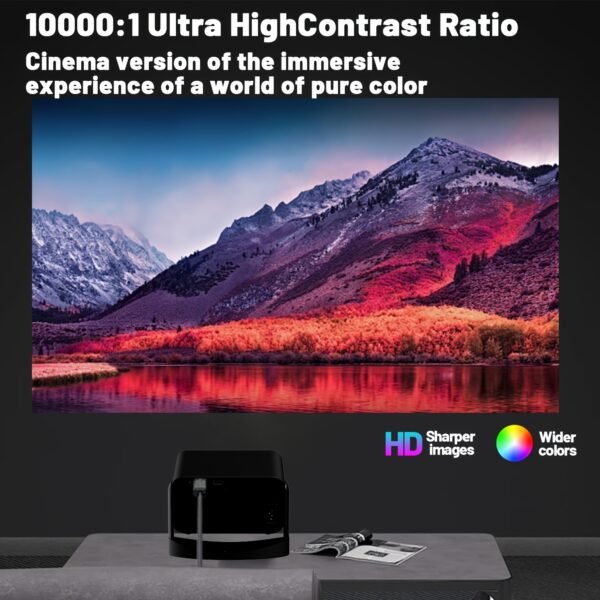 Full HD Smart Projector, Android, 5G WiFi Wireless Movie Projector, Projector Home Theater, Home Theater Projector, Projector Screen, Room Projector Connect to Mobile Phone 5G Sync, Compatible with - Image 15