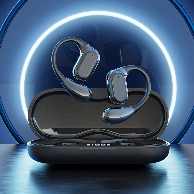 2024 NEW Style True Wireless On-Ear Sleeping Comfortable Headset Music Couples Earbuds TWS HIFI Dolby Bass ACC Stereo HD Calling Earphones for Android & Iphone Cellphone Sports Earpieces Smart Headphones