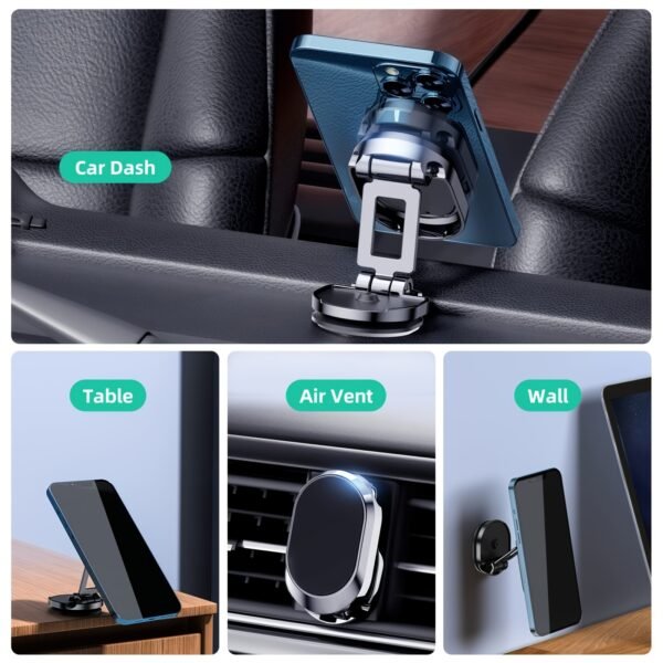 1pc 360 Degree Rotating Magnetic Car Dashboard Mount, Zinc Alloy Universal Adjustable Phone Holder, Ergonomic Memory Foam Wrist Rest, Non-Waterproof, for Office and Gaming - Image 14