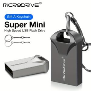 MICRODRIVE High Speed USB 2.0 Flash Drive - 4GB, 8GB, 16GB, 32GB, 64GB, 128GB - Key Ring Ready