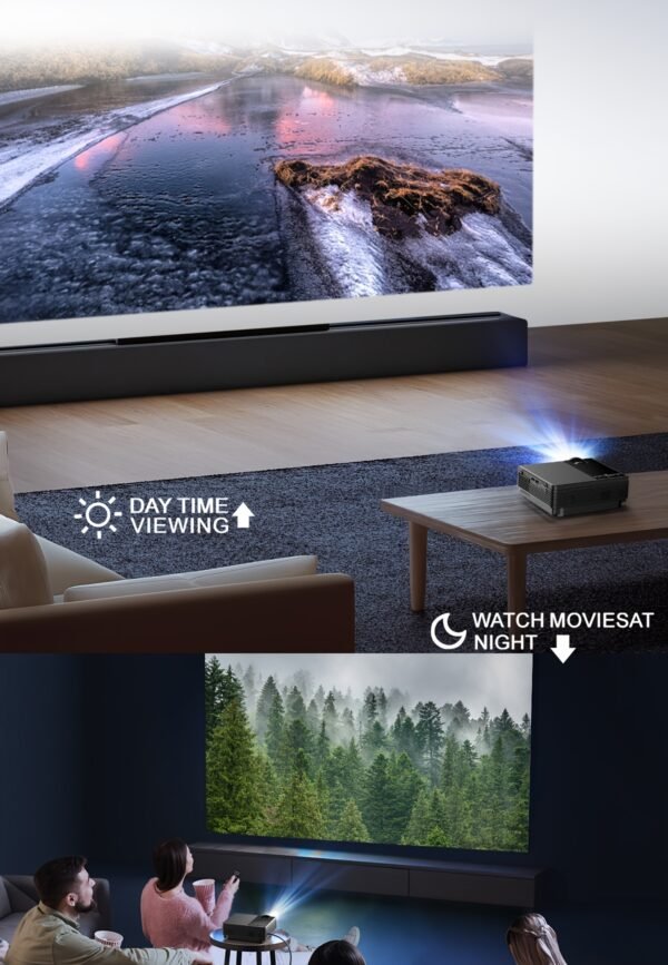 Projector with WiFi 5, Native 1080P Outdoor Movie Projector, Smart Home Projector for Phone/Laptop/TV Stick - Image 13