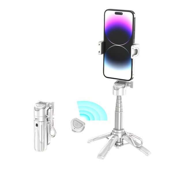 16-inch Extendable Selfie Stick with Wireless Remote, Smartphone Tripod Stand, 360° Rotating, One-Click Expandable, DSLR Style Handle, ABS Waterproof, for iPhone/Samsung/Android, Ideal for Concerts, Travel, Hiking, Live Streaming - Image 11