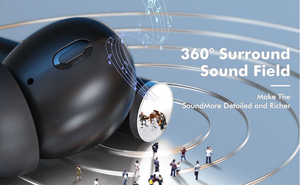 Wireless Stereo Earbuds with LED Power Display, in-Ear Earphones with Wireless Charging Case, ENC Noise Cancelling Headphones, Sport Headset with Mic for Smartphone - Image 15