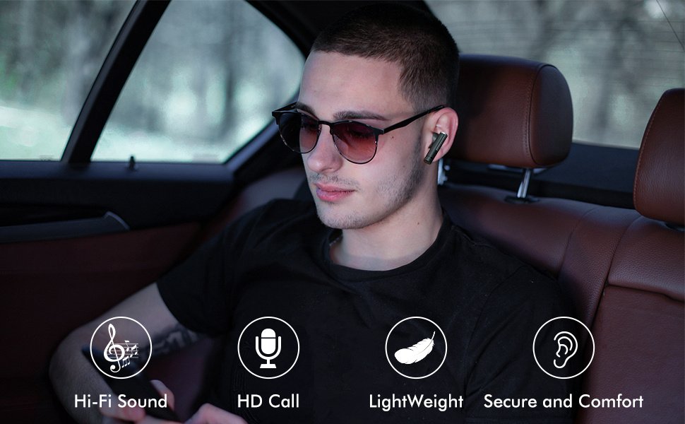 Wireless Stereo Earbuds with LED Power Display, in-Ear Earphones with Wireless Charging Case, ENC Noise Cancelling Headphones, Sport Headset with Mic for Smartphone - Image 17