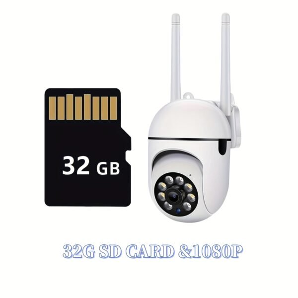 HD Wireless Home Security Camera - Full Color Night Vision, Human Detection & Alerts, 24/7 Monitoring, Wi-Fi Enabled, USB Powered, Indoor, Mobile Detection, Connection Anytime And Anywhere - Image 6