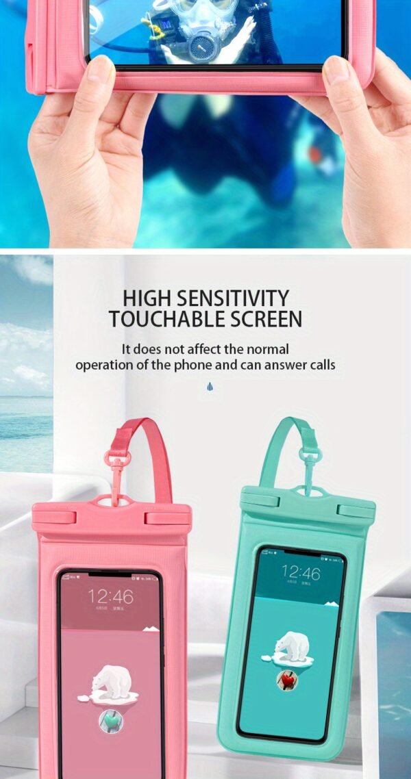 Waterproof Mobile Phone Bag, Double-layer Floating Leakproof Dry Storage Bag For 18.29 Cm Mobile Phone - Image 17