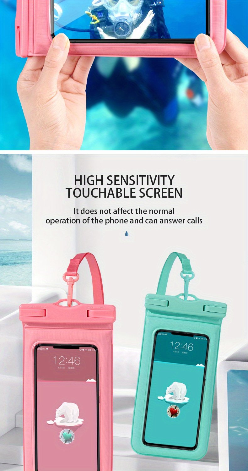 Waterproof Mobile Phone Bag, Double-layer Floating Leakproof Dry Storage Bag For 18.29 Cm Mobile Phone - Image 17