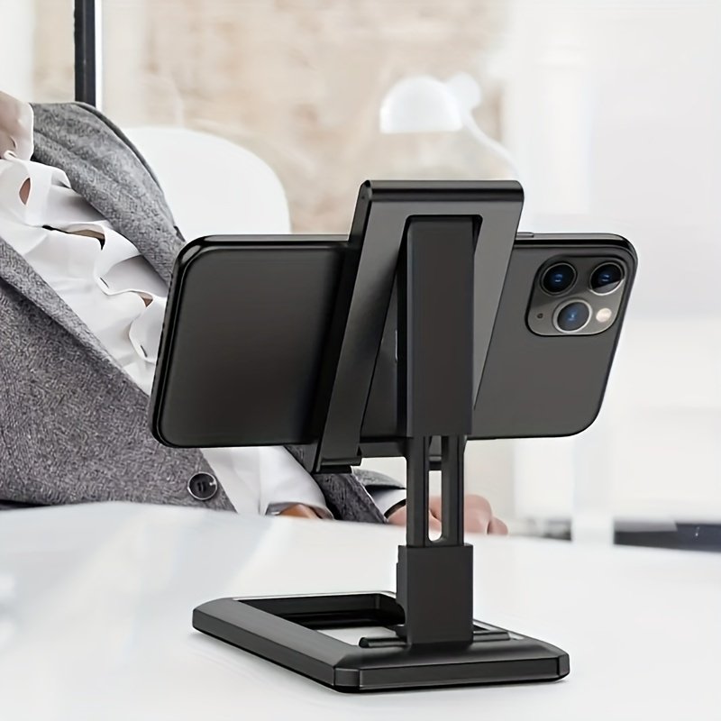 Foldable Phone Stand: Adjustable, Portable, and Durable for All Devices - Made of High-Quality Plastic - Image 3