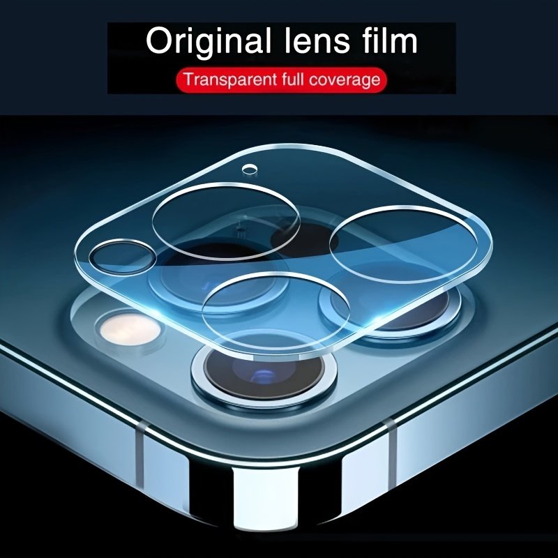 2-Pack HD Glass Camera Lens Protector for iPhone 14/14 Plus/14 Pro/14 Pro Max, 13/13 Pro/13 Pro Max, 12/12 Pro/12 Pro Max, 11/11 Pro/11 Pro Max - Scratch Resistant, Glossy Full Coverage Transparent Protective Film - Image 4