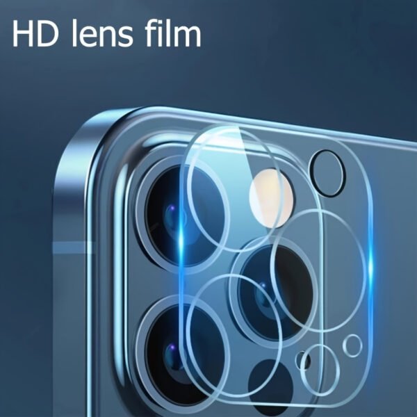 2-Pack HD Glass Camera Lens Protector for iPhone 14/14 Plus/14 Pro/14 Pro Max, 13/13 Pro/13 Pro Max, 12/12 Pro/12 Pro Max, 11/11 Pro/11 Pro Max - Scratch Resistant, Glossy Full Coverage Transparent Protective Film - Image 3