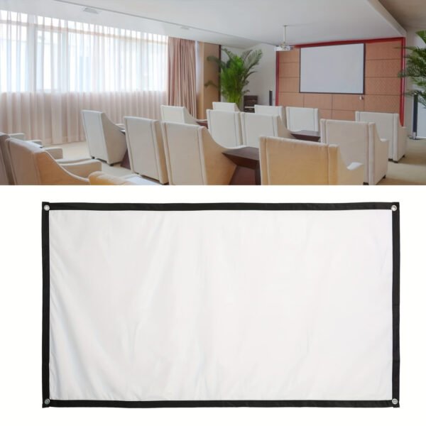 60-Inch 4K HD Portable Projector Screen - Double Sided, Washable & Foldable for Indoor/Outdoor Home Theater, Camping Parties & Office Use, Projector for Movies On Wall - Image 2