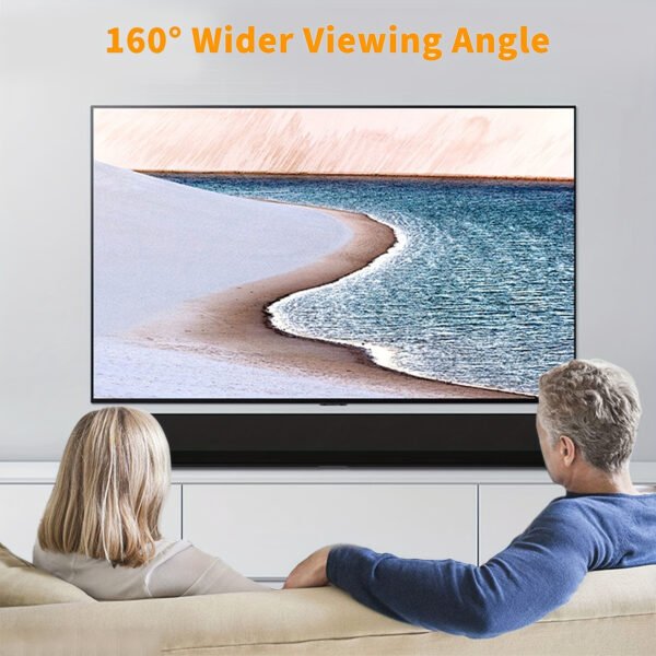 60-Inch 4K HD Portable Projector Screen - Double Sided, Washable & Foldable for Indoor/Outdoor Home Theater, Camping Parties & Office Use, Projector for Movies On Wall - Image 12