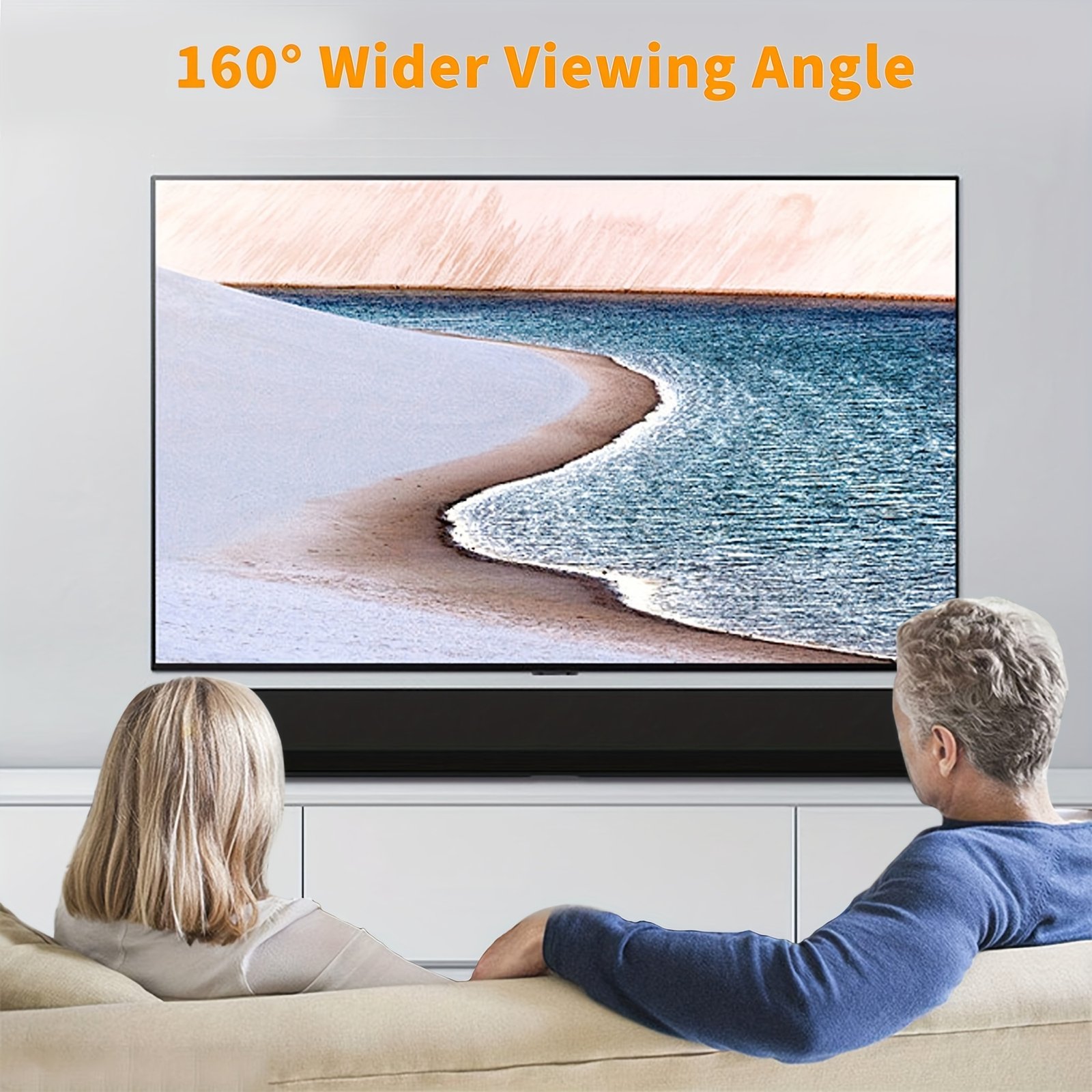 60-Inch 4K HD Portable Projector Screen - Double Sided, Washable & Foldable for Indoor/Outdoor Home Theater, Camping Parties & Office Use, Projector for Movies On Wall - Image 12