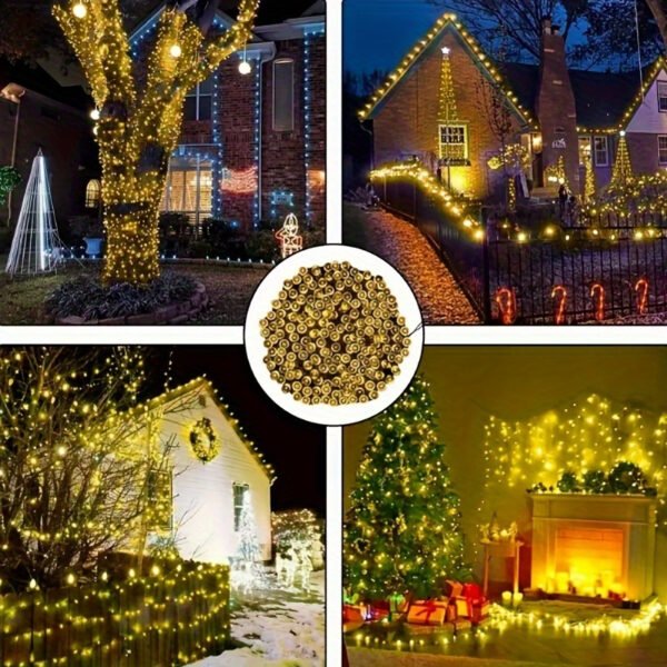 Solar Powered Outdoor String Lights, Copper Wire LED Fairy Lights for Garden, Patio, Party, Yard, Window and Easter Decor, Suitable for 14+ Age Group - 100/200 LEDs - Image 8