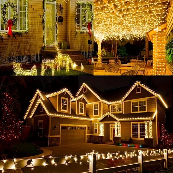 Solar Powered Outdoor String Lights, Copper Wire LED Fairy Lights for Garden, Patio, Party, Yard, Window and Easter Decor, Suitable for 14+ Age Group - 100/200 LEDs - Image 4