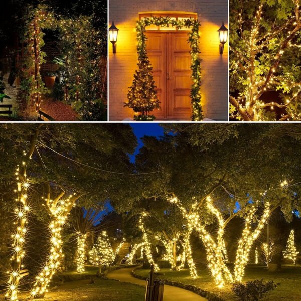 Solar Powered Outdoor String Lights, Copper Wire LED Fairy Lights for Garden, Patio, Party, Yard, Window and Easter Decor, Suitable for 14+ Age Group - 100/200 LEDs - Image 3