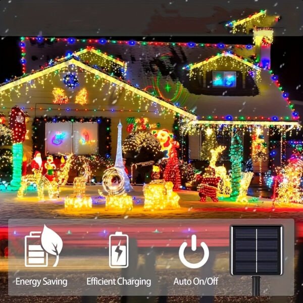 Solar Powered Outdoor String Lights, Copper Wire LED Fairy Lights for Garden, Patio, Party, Yard, Window and Easter Decor, Suitable for 14+ Age Group - 100/200 LEDs - Image 12