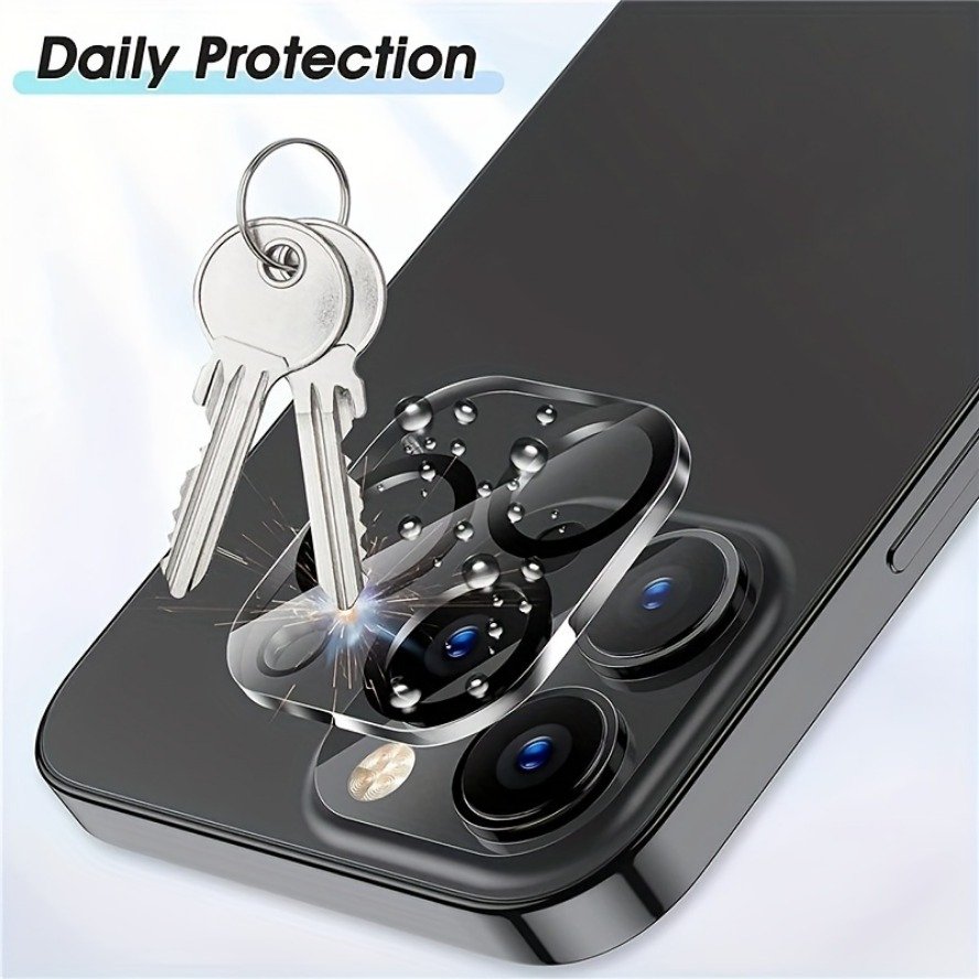 4pcs Full-Coverage for iPhone 11/12/13/14/15/16 Pro Max Camera Lens Protector - Transparent & Protective Glass - Image 5