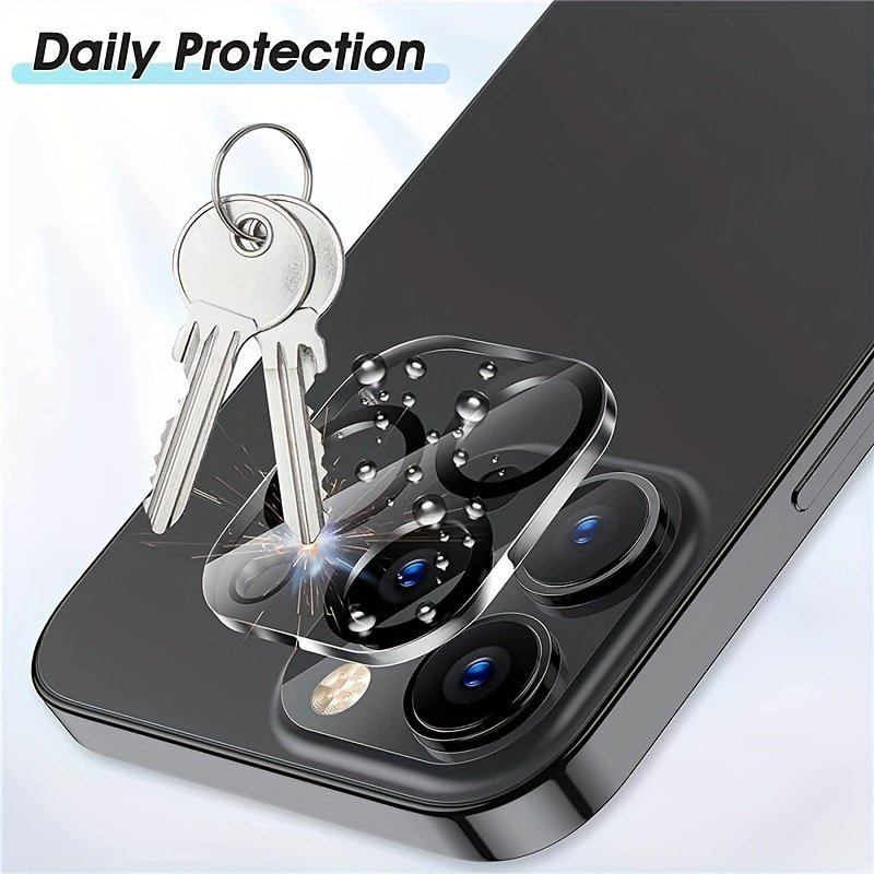 4pcs Full-Coverage for iPhone 11/12/13/14/15/16 Pro Max Camera Lens Protector - Transparent & Protective Glass - Image 9