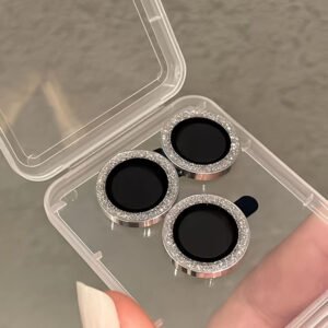 Protective Film For The Shiny Camera Lens Of Your Phone, Suitable For IPhone Models 15, 14, 13, 12, 11 Pro Max, Mini, And Plus. This Camera Protection Kit Includes A Tempered Glass Lens Protector Shell, Compatible With IPhone 16 Pro Max And IPhone 16 Plus