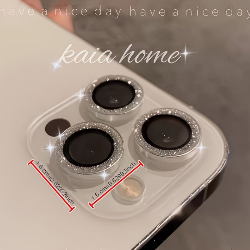Protective Film For The Shiny Camera Lens Of Your Phone, Suitable For IPhone Models 15, 14, 13, 12, 11 Pro Max, Mini, And Plus. This Camera Protection Kit Includes A Tempered Glass Lens Protector Shell, Compatible With IPhone 16 Pro Max And IPhone 16 Plus - Image 2