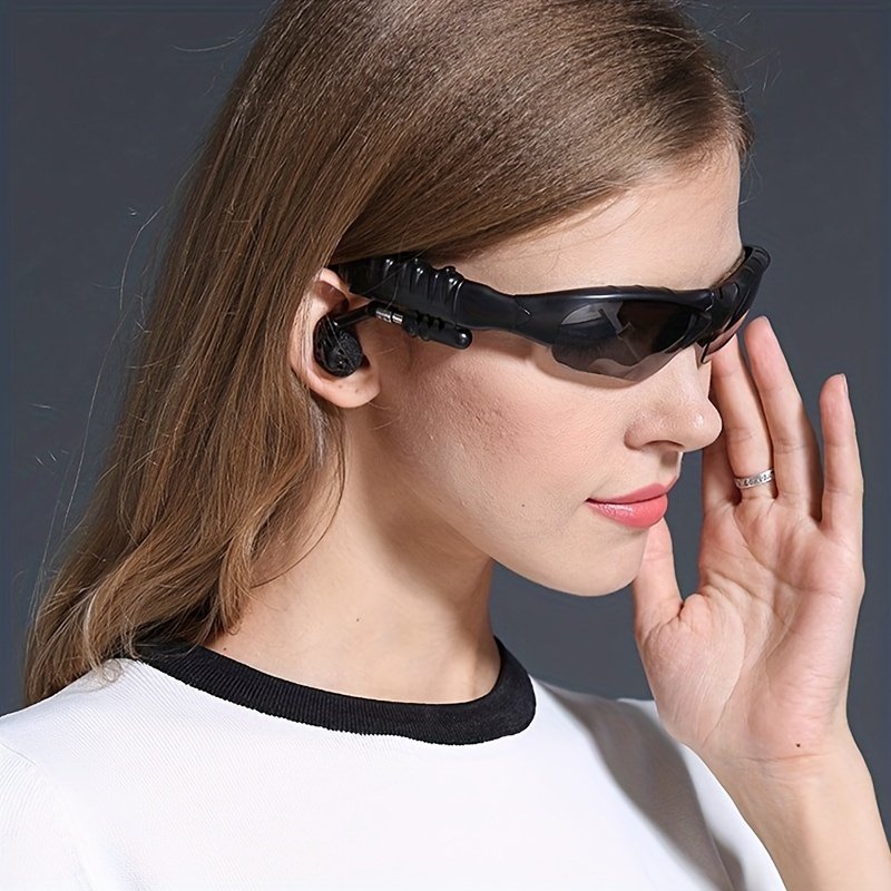 Wireless 5.1 Wireless Polarized Fashion Glasses with Integrated Mic - USB Rechargeable, HiFi Sound, Music & Call Functionality, Ideal for Outdoor Sports & Driving, Includes Gift Box - Image 3