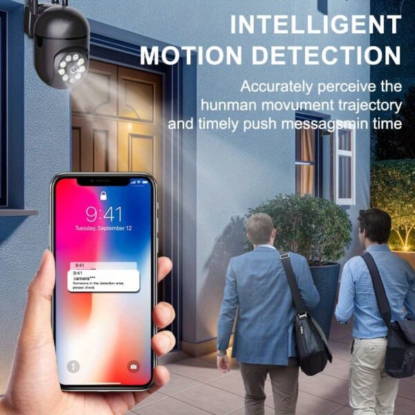 TERUHAL 3MP HD Wireless Security Camera, 2.4GHz WiFi, Color Night Vision, Two-Way Audio, AI Motion Detection, Floodlight, 355° Pan & 90° Tilt, Smartphone Compatible, USB Powered, ABS Material - Image 10