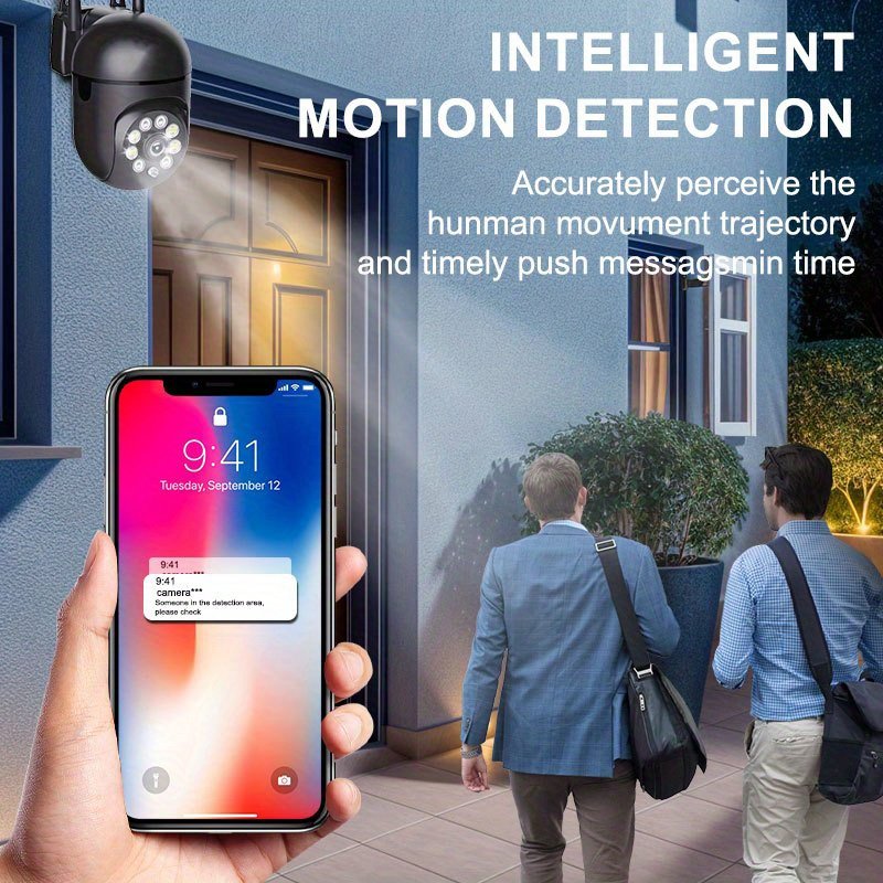 TERUHAL 3MP HD Wireless Security Camera, 2.4GHz WiFi, Color Night Vision, Two-Way Audio, AI Motion Detection, Floodlight, 355° Pan & 90° Tilt, Smartphone Compatible, USB Powered, ABS Material - Image 21