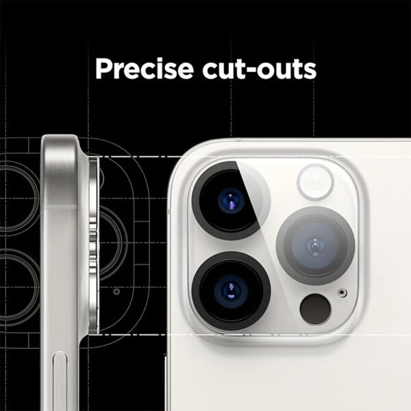 Premium Tempered Glass Screen Protector + Camera Lens Protector for iPhone 16 Pro/15 Pro Max - Shatterproof, Scratch-resistant, Anti-fingerprint - Image 8