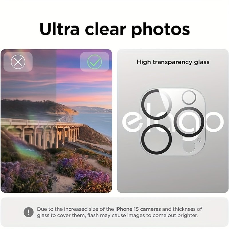 Premium Tempered Glass Screen Protector + Camera Lens Protector for iPhone 16 Pro/15 Pro Max - Shatterproof, Scratch-resistant, Anti-fingerprint - Image 13