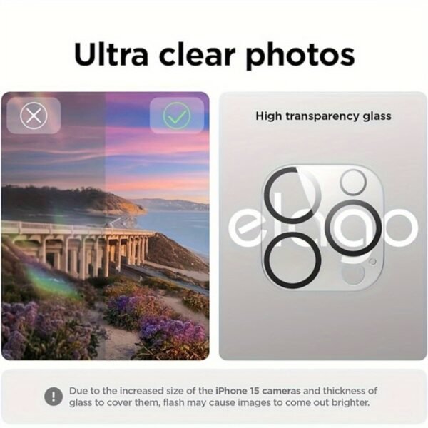 Premium Tempered Glass Screen Protector + Camera Lens Protector for iPhone 16 Pro/15 Pro Max - Shatterproof, Scratch-resistant, Anti-fingerprint - Image 7